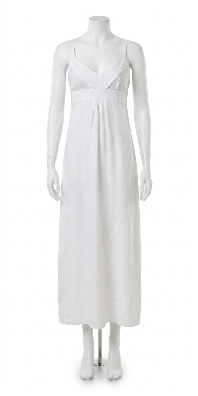 NEW GIGI MODA zora maxi dress in white